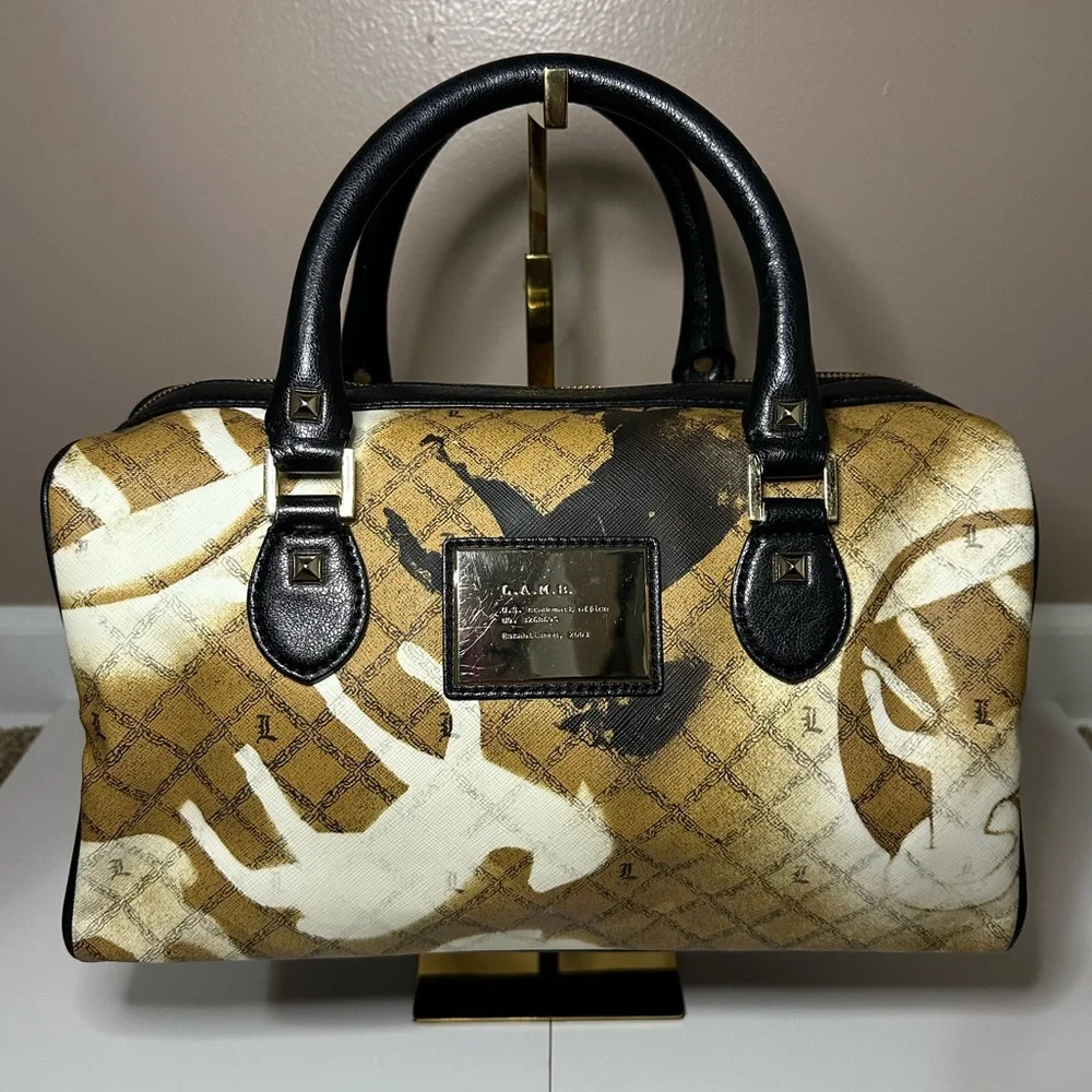 L.A.M.B. By Gwen Stefani Y2K Vintage Percy Lamb Stencil Esquivel Satchel